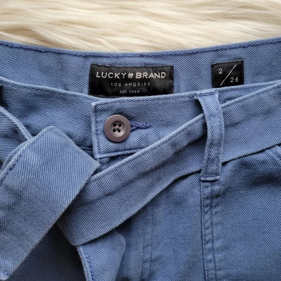 Lucky Brand Mid Rise Utility Shorts In Dark Blue Size 2 Style 7WW2013 - Picture 7 of 8